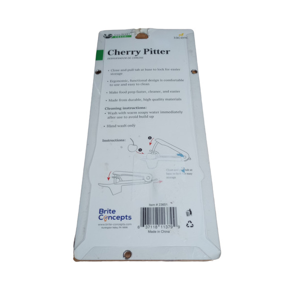 Culinary Fresh Cherry Olive Pitter Corer Remover Kitchen Tool Gadget Green - Picture 2 of 2